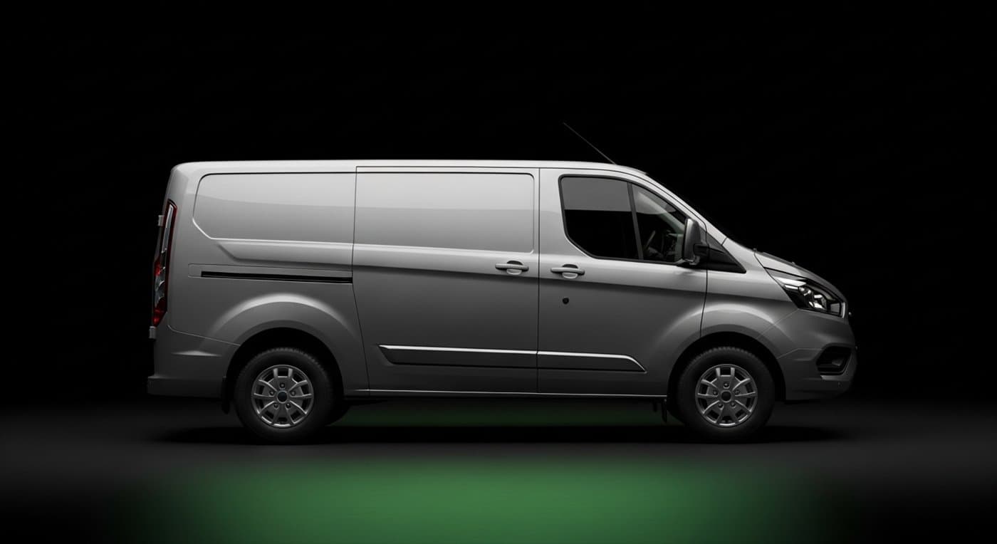 Medium van — plain unbranded vehicle in the Drevo fleet