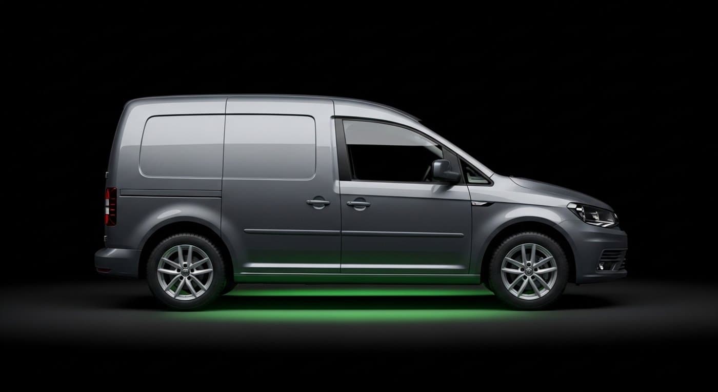 Small van — plain unbranded vehicle in the Drevo fleet